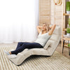 Folding Lazy Floor Sofa Chair Lounge Seat Adjustable Sleeper Seat Couch w/Pillow