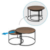 Nest of Tables Nested Tables Coffee Table Side End Table Nesting Living Room BN
