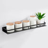 2 x Metal Wall Organizer Shelf Kitchen Rack Spice Bathroom Caddy Storage Holder