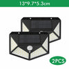 4X Solar Powered 108LED PIR Motion Sensor Security Garden Outdoor Wall Light