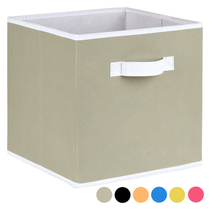 Hartleys Square Foldable Fabric Storage Toy Box Collapsible Cube Unit Drawer