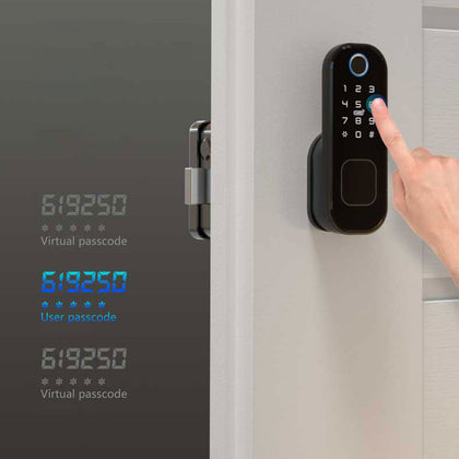 Keyless Door Lock Security Electronic Password Keypad Card Fingerprint Home Lock