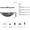 Bathroom Countertop Basin Sink Tempered Glass Wash Bowl Set w/ Tap Pop-up Waste