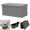 Folding Ottoman Storage Box Pouffe Seat Stool Home Chair Footstool Storage Bench