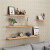 4x Floating Wall Mount Shelf Wooden Storage Shelves Picture Rack 110cm Home Deco