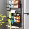 Magnetic Organiser Rack Refrigerator Side Shelf Storage Holder Hook Kitchen UK