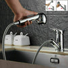 Pull Out Kitchen Mixer Sink Taps Single Lever Spray Head Chrome Mono Mixer Tap