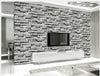 3D Stone Brick Tile Wallpaper Roll Bedroom Living Room Wall Decor Gray Sticker