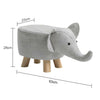 Lovely Animal Shaped Ottomans & Footstools PIG Pouffe Stool with Wood Legs Kids