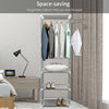 Clothes Rail Coat Rack Garment Dress Hanging Display Stand Shoe Storage Shelf UK