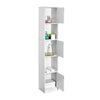 Bathroom Cabinet Tallboy Cupboard Storage Unit w/ Shelves & 3 Doors 180 CM White
