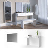 Azure Dressing Table Vanity Desk White High-gloss + mirror
