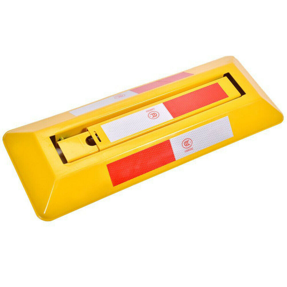 HEAVY DUTY FOLDING AUTO PARKING BARRIER BOLLARD SECURITY CAR PARK POST LOCK SET