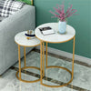 Modern Elegant Round /Square Marble Vein Side / Coffee Table Living Room Bedroom