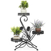 Metal Plant Stand Flower Rack Garden Planter Pot Holder Staircase Display Shelf