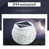 CERAMIC STONE COLOUR CHANGING LED SOLAR POWER LIGHT TABLE GARDEN OUTDOOR LAMP UK (DS-CLS)
