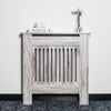Modern Radiator Cover Wall Cabinet Vertical Grey Wood MDF Grill Shelf Furniture