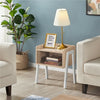 Industrial Side End Table Stackable Bedside Table Storage Nightstand for Bedroom