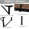 Outsunny Portable Aluminum Folding Picnic Table Outdoor Garden BBQ Party Desk