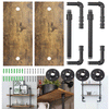 2 Tier Industrial Floating Shelves Pipe Shelf Rustic Steampunk Shelving Brackets