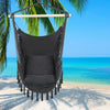 Garden Hammock Chair Hanging Swing Seat Cotton Rope Net W/ Outdoor Home Decor UK