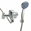 New Chrome Sink Modern Bathroom Taps Bath Filler Shower Tap Mixer with Hand Held