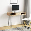 Industrial Style Desk with Drawers Slim Space Saving Console Table Dressing Unit