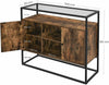 Vintage Industrial Cupboard Hallway Slim Console Table Cabinet Unit Sideboard
