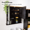 Canterbury Mirrored Cabinet Bathroom Storage Home
