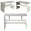 2 Tier Wooden Coffee Table with Storage Shelf Sofa Side End Desk Living Room