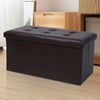 2 Seater Ottoman Leather Double Bed Living Room Folding Storage Footstool Pouffe