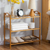 3/4/5 Tier Bamboo Shoe Rack Stand Footwear Holder Storage Shelf Unit Organiser