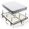 Mondeer Double Bed Frame Bed Base Wooden Slats Metal Supporting Structure 190cm