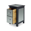 2 Drawer Mirrored Petite Bedside Table Cabinet Bedroom Furniture Nightstand