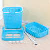 3tiers Bathroom Laundry Dirty Clothes Basket Vegetable Trolley Rack Storage