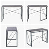 Folding PC Computer Desk Writing Study Table Office Home Workstation Wood&Metal