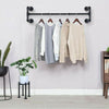 105CM Industrial Pipe Clothing Rack Wall Mounted Clothes Rail Hanging Display HL