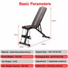 Adjustable Multifunctional Weight Bench Exercise Workout Training Benches Black