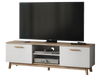 Stylish TV Unit Cabinet TV Stand - Matt Body & Matt White Doors