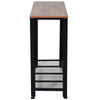 2-Tier Console Table Side/End Table w/ Mesh Shelf Entryway Hallway Furniture