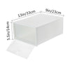 12X Clear Plastic Shoe Storage Boxes Drawer Stackable Foldable Durable Organiser