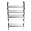 5 Tier Extendable Metal Shoe Rack Stand Space Saving Storage Organiser Shelf DIY