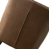 Pair Brown Faux Leather PU Dining Chairs Kitchen Dining Room Chairs Modern