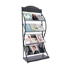 Freestanding Metal Magazine Rack 4 Layers Document File Holder Storage Organiser