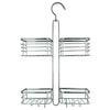 Hanging Shower Caddy Rack 2 Tier Bathroom Over Door Toiletry Holder Bath Basket