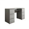 Computer Desk Desktop Laptop PC Table Workstation Drawers Home Office White/Grey
