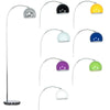 MiniSun Floor Lamp - Retro Curved Metal Light Domed Lampshades LED Bulb Lighting