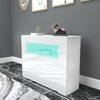 Cabinet Cupboard sideboard TV Unit Matt Body and High Gloss Doors + LED Light