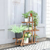 Pine Wooden Multi Tiers Plant Care Flower Stand Multilayer Display Shelf Indoor