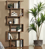 Tall Bookcase Shelving Unit 6 Tier Room Divider Bookshelf Display Storage Rustic